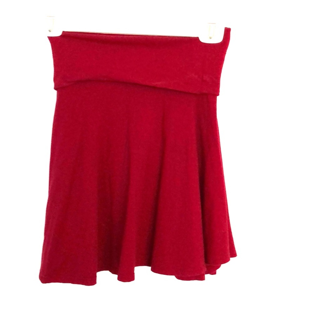 Red circle skirt